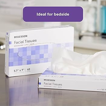 Amazon.com: McKesson Facial Tissue, 2-Ply, White, 5.7 in x 7 in